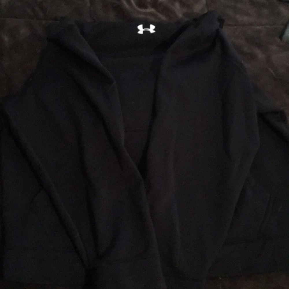 Under Armour solid black hoodie
